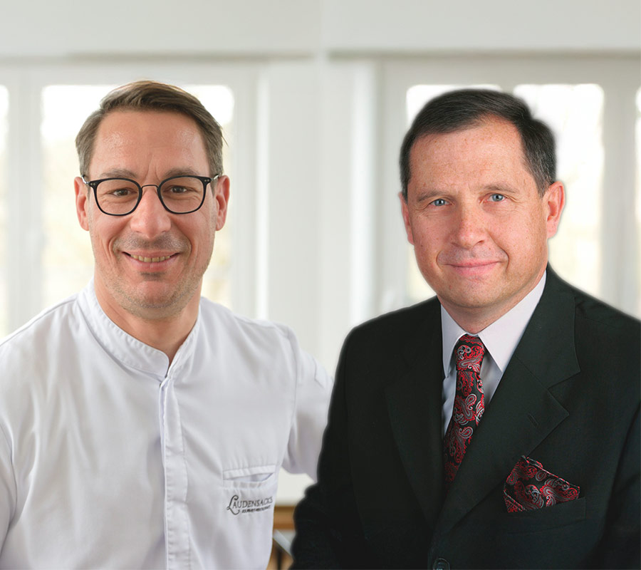 Gastgeber im Laudensacks: Frederik Desch und Matthias Heid